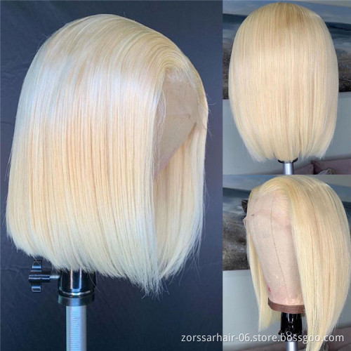 Wholesale Transparent HD Full Lace Bob Human Hair Lace Frontal Wigs For Black Women Brazilian Virgin Hair Lace Front Wig